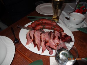 Kassler und Bregenwurst