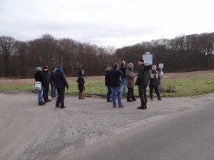 Start am Wegweiser Blockhütte